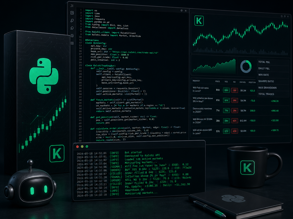 Kalshi AutoTrader Bot Kit Python code